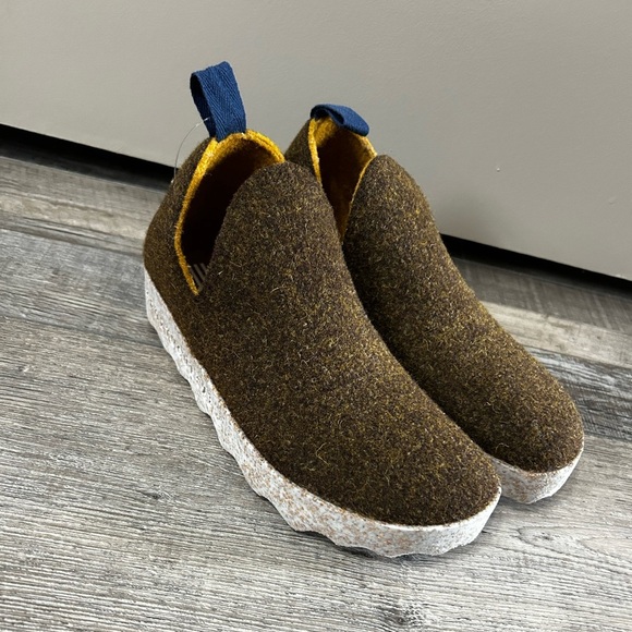 Asportuguesas City Slip On Wool Felt Womens Flat Shoes size 36 made in Portugal - Picture 4 of 10